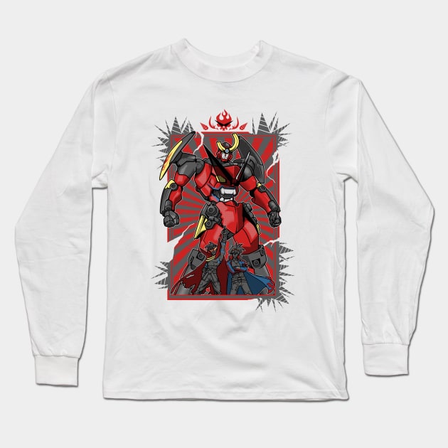 Pierce the Heavens (Red Version) Long Sleeve T-Shirt by PrismicDesigns